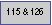 Text Box: 115 & 126